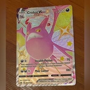 Crobat VMAX Pokémon trading card #sWSH099 black star promo version